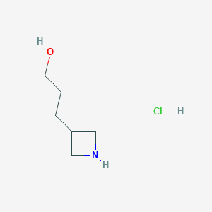 molecular formula C6H14ClNO B6328037 3-(Azetidin-3-yl)propan-1-ol hydrochloride CAS No. 1379237-95-2
