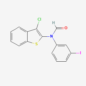(3-Chlorobenzo[b]thiophen-2-yl)-N-(3-iodophenyl)formamide
