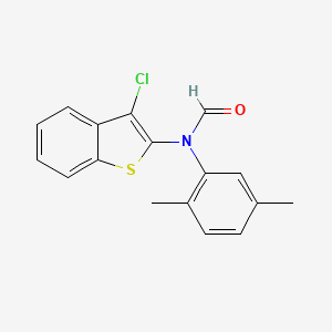 molecular formula C17H14ClNOS B6328044 N-(2,5-Dimethylphenyl)(3-chlorobenzo[b]thiophen-2-yl)formamide CAS No. 1274904-38-9