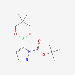 molecular formula C13H21BN2O4 B6328054 tert-Butyl 5-(5,5-dimethyl-1,3,2-dioxaborinan-2-yl)-1H-pyrazole-1-carboxylate CAS No. 1312691-94-3