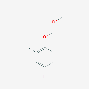molecular formula C9H11FO2 B6328093 4-Fluoro-1-(methoxymethoxy)-2-methylbenzene CAS No. 1555811-84-1