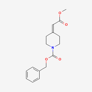 B6328154 Benzyl 4-(2-methoxy-2-oxoethylidene) piperidine-1-carboxylate CAS No. 40112-93-4