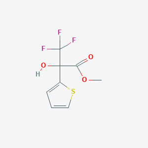 molecular formula C8H7F3O3S B6328216 Methyl 3,3,3-trifluoro-2-hydroxy-2-thien-2-ylpropanoate, 97% CAS No. 126956-20-5