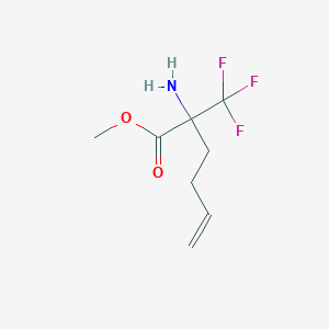 Methyl 2-amino-2-(trifluoromethyl)hex-5-enoate