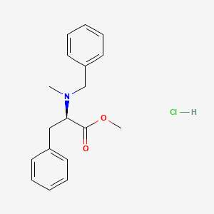 molecular formula C18H22ClNO2 B6328226 N-Benzyl-N-methyl-D-phenylalanine methyl ester hydrochloride CAS No. 1272755-67-5