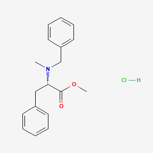 molecular formula C18H22ClNO2 B6328237 N-Benzyl-N-methyl-L-phenylalanine methyl ester hydrochloride CAS No. 1948241-07-3