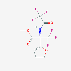 METHYL 3,3,3-TRIFLUORO-2-(FURYL)-N-(TRIFLUOROACETYL)ALANINATE