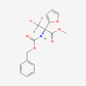 Methyl N-[(benzyloxy)carbonyl]-3,3,3-trifluoro-2-(2-furyl)alaninate, 97%