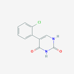 molecular formula C10H7ClN2O2 B6328300 5-(2-Chlorophenyl)-(2,4)-dihydroxypyrimidine, 95% CAS No. 830346-36-6