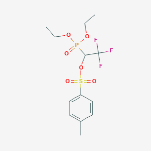 molecular formula C13H18F3O6PS B6328303 1-(Diethoxyphosphoryl)-2,2,2-trifluoroethyl 4-methylbenzenesulfonate, 97% CAS No. 1274903-23-9