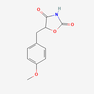 molecular formula C11H11NO4 B6328329 5-[(4-Methoxyphenyl)methyl]-1,3-oxazolidine-2,4-dione CAS No. 614736-57-1