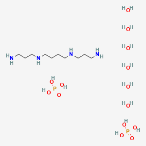 molecular formula C10H44N4O14P2 B6328336 Spermine phosphate hexahydrate, 98% CAS No. 58298-97-8