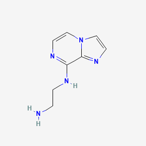 molecular formula C8H11N5 B6328355 N1-(Imidazo[1,2-a]pyrazin-8-yl)ethane-1,2-diamine CAS No. 956722-44-4