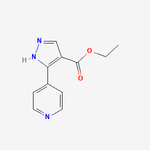 molecular formula C11H11N3O2 B6328363 Ethyl 5-(pyridin-4-yl)-1H-pyrazole-4-carboxylate CAS No. 911462-21-0