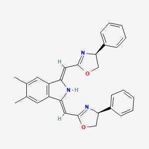 (1Z,3Z)-1,3-bis[[(4S)-4,5-dihydro-4-phenyl-2-oxazolyl]methylene]-2,3-dihydro-5,6-dimethyl-1H-isoindole, 95%