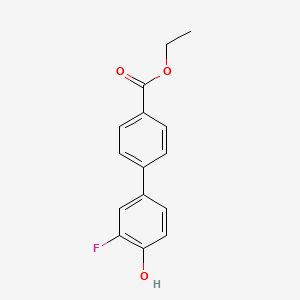 4-(4-Ethoxycarbonylphenyl)-2-fluorophenol, 95%