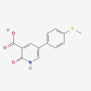 2-Hydroxy-5-(4-methylthiophenyl)nicotinic acid, 95%