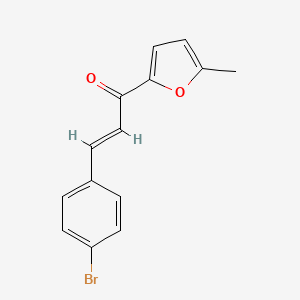 molecular formula C14H11BrO2 B6328493 (2E)-3-(4-Bromophenyl)-1-(5-methylfuran-2-yl)prop-2-en-1-one CAS No. 1164563-85-2