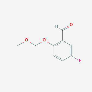 molecular formula C9H9FO3 B6328535 5-Fluoro-2-(methoxymethoxy)benzaldehyde CAS No. 603041-29-8