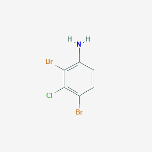 molecular formula C6H4Br2ClN B6328549 2,4-二溴-3-氯苯胺 CAS No. 80026-15-9
