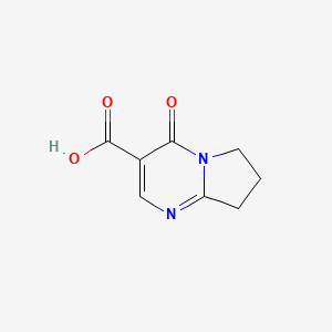 molecular formula C8H8N2O3 B6328563 4-Oxo-4,6,7,8-tetrahydropyrrolo[1,2-a]pyrimidine-3-carboxylic acid CAS No. 76884-55-4