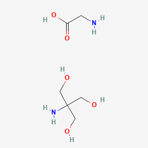 molecular formula C6H16N2O5 B6328569 TRIS-glycine-native running buffer (10X), pH 8.5 CAS No. 114089-98-4