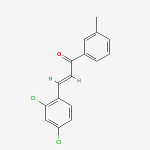 molecular formula C16H12Cl2O B6328606 3-(2,4-Dichlorophenyl)-1-(3-methylphenyl)prop-2-en-1-one CAS No. 325819-18-9