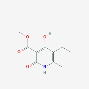 molecular formula C12H17NO4 B6328627 4-羟基-5-异丙基-6-甲基-2-氧代-1,2-二氢-吡啶-3-羧酸乙酯 CAS No. 100371-18-4