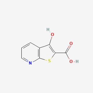 molecular formula C8H5NO3S B6328636 3-Hydroxy-thieno[2,3-b]pyridine-2-carboxylic acid, 95% CAS No. 876490-24-3