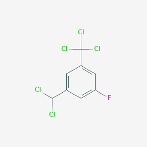B6328709 3-Trichloromethyl-5-fluorobenzal chloride CAS No. 1357626-41-5