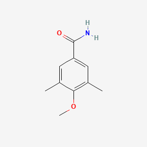 molecular formula C10H13NO2 B6328731 4-Methoxy-3,5-dimethylbenzamide CAS No. 1429903-69-4