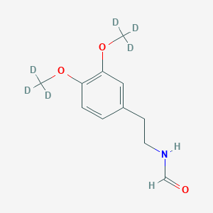 molecular formula C11H15NO3 B6328755 N-[2-(3,4-Di(methoxy-d3)-phenyl)-ethyl]-formamide CAS No. 1351951-84-2