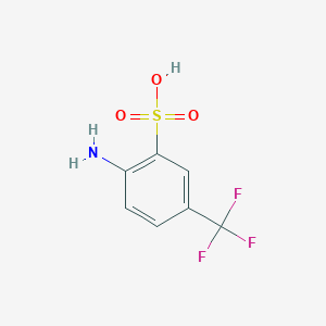 molecular formula C7H6F3NO3S B6328776 2-Amino-5-(trifluoromethyl)benzenesulfonic acid CAS No. 497-40-5