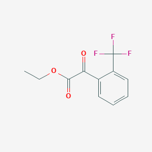 molecular formula C11H9F3O3 B6328781 Ethyl 2-(trifluoromethyl)benzoylformate CAS No. 1191903-94-2