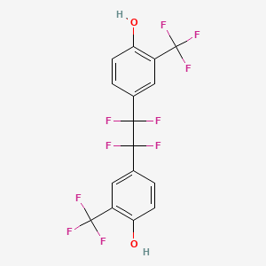 molecular formula C16H8F10O2 B6328784 1,2-Bis-(4-hydroxy-3-trifluoromethylphenyl)-1,1,2,2-tetrafluoroethane CAS No. 477529-14-9