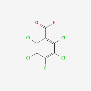 molecular formula C7Cl5FO B6328792 Pentachlorobenzoyl fluoride CAS No. 13656-40-1