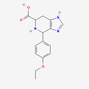 molecular formula C15H17N3O3 B6328793 4-(4-Ethoxyphenyl)-3H,4H,5H,6H,7H-imidazo[4,5-c]pyridine-6-carboxylic acid CAS No. 1338440-40-6