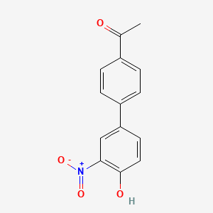 molecular formula C14H11NO4 B6328888 4-(4-Acetylphenyl)-2-nitrophenol, 95% CAS No. 1261897-46-4