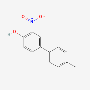 molecular formula C13H11NO3 B6328894 4-(4-Methylphenyl)-2-nitrophenol, 95% CAS No. 1261991-49-4