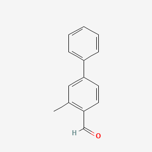 molecular formula C14H12O B6328992 3-Methyl-[1,1'-biphenyl]-4-carbaldehyde CAS No. 1071024-65-1