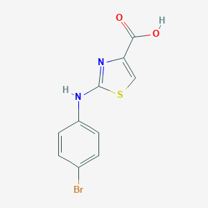 molecular formula C10H7BrN2O2S B063290 2-(4-Bromo-phenylamino)-thiazole-4-carboxylic acid CAS No. 165682-80-4
