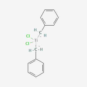 molecular formula C14H14Cl2Ti-2 B6329007 Bis-benzyl-titanium-(IV)-dichloride CAS No. 85412-32-4