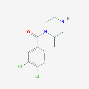 molecular formula C12H14Cl2N2O B6329010 1-(3,4-Dichlorobenzoyl)-2-methylpiperazine CAS No. 1240569-52-1