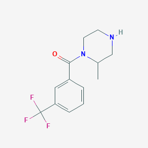 molecular formula C13H15F3N2O B6329017 2-Methyl-1-[3-(trifluoromethyl)benzoyl]piperazine CAS No. 1240575-10-3