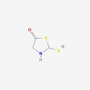 molecular formula C3H5NOS2 B6329024 2-Mercapto-5-thiazolidone;  98% CAS No. 6913-23-1