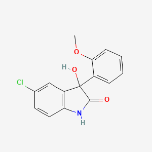 molecular formula C15H12ClNO3 B6329063 5-Chloro-3-hydroxy-3-(2-methoxyphenyl)indolin-2-one CAS No. 169040-40-8