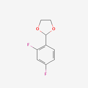 molecular formula C9H8F2O2 B6329066 2-(2,4-Difluorophenyl)-1,3-dioxolane CAS No. 701269-35-4