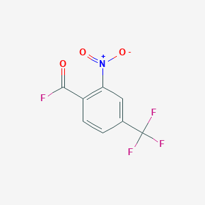 molecular formula C8H3F4NO3 B6329080 2-Nitro-4-(trifluoromethyl)benzoyl fluoride CAS No. 1044658-72-1