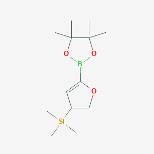 molecular formula C13H23BO3Si B6329081 4-(Trimethylsilyl)furan-2-boronic acid pinacol ester CAS No. 1111096-50-4