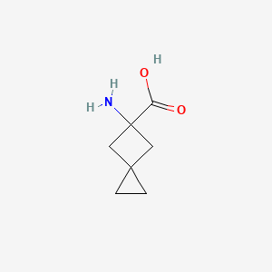molecular formula C7H11NO2 B6329107 5-Aminospiro[2.3]hexane-5-carboxylic acid CAS No. 1314939-85-9